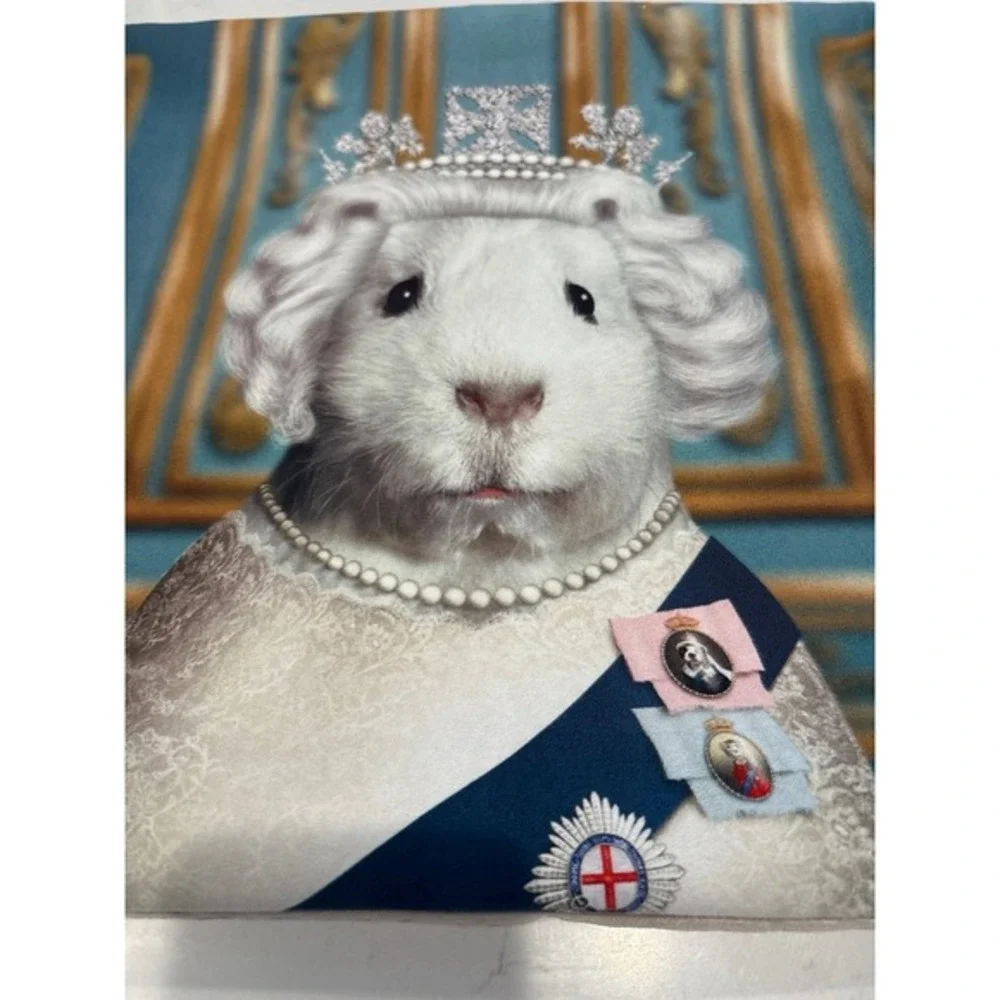 Pillow Cover Cute Animal Dressed As A Queen‎